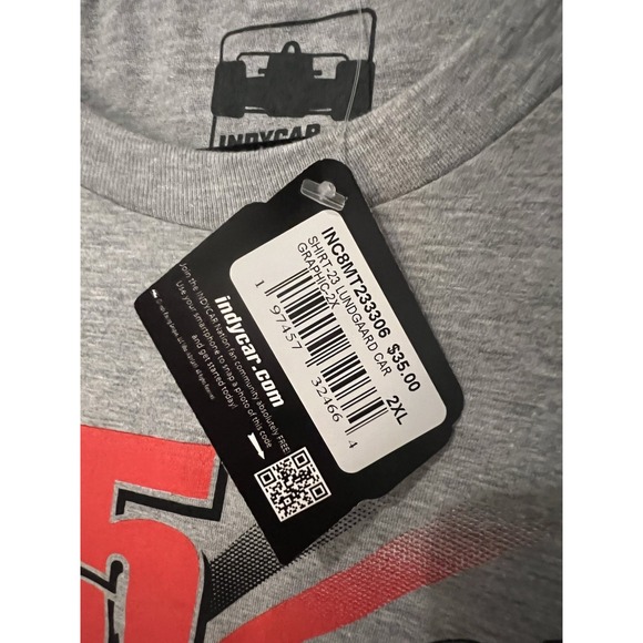 NWT Indycar Christian Lundgaard Car Graphic T Shirt Tee Short Sleeve‎ Size 2XL - Picture 3 of 5